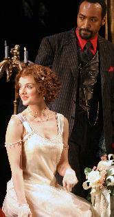 Melissa Errico as Polly Peachum &Jesse L. Martin as Macheath