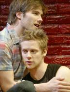 Luke MacFarlane and Jacob Pitts